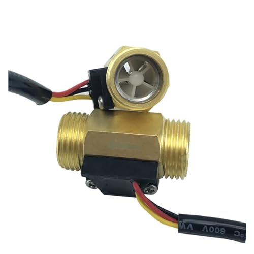Capteur de débit d'eau liquide en laiton massif G1/2 et turbine SUS304 de haute précision