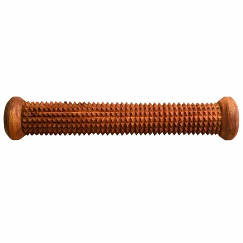 Image of Wooden Acupressure Foot Massager Roller for Pain Relief, Blood Circulation, Stress Relief, Free Feet and Relaxation at Home - 12inch