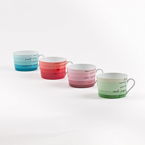 Table Passion Coffret 4 dejeuner rainbow coffret cadeau art de la table - 3