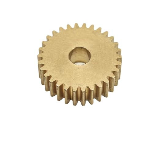 Engrenage droit en laiton module 0.7 pignon cuivre 77 dents 3mm