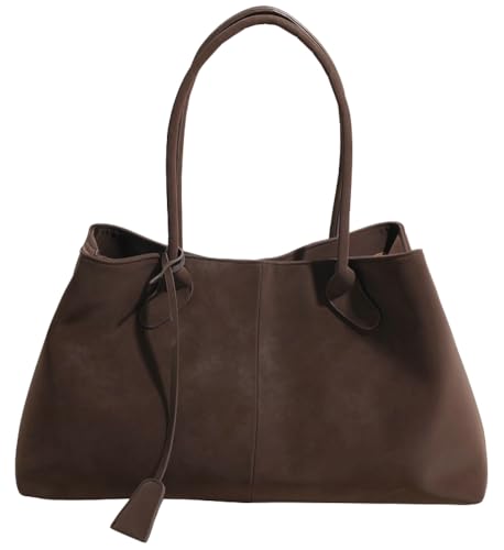Niction Slouchy Suede Shoulder Bags for Women Retro Crossbody Tote Bag Wallet Winter Fall Satchel Purses and Handbag