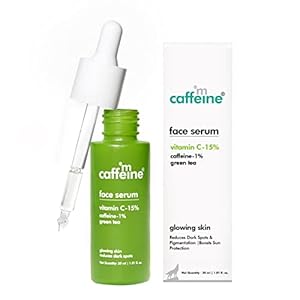 mCaffeine 15% Vitamin C Face Serum for Pigmentation & Dark Spot | Revives Dull Skin & Protects Against Sun Damage | Day & Night Serum for Face – 30ml
