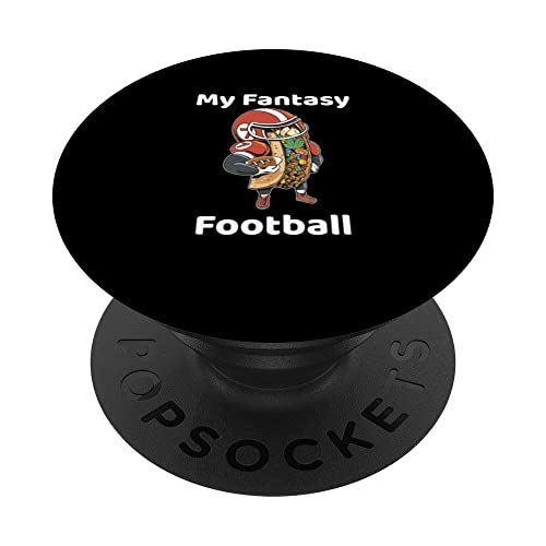 Taco Food Lovers Graphic Football Player Novely Camiseta PopSockets PopGrip Intercambiable