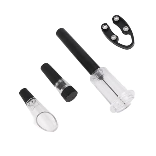 Eujgoov Ensemble Ouvre-bouteille, Tire-bouchon Efficace et -capsule avec Bouchon Sous Vide, Kit de Tire-bouchon Portable pour les Amateurs de Vin et les Fêtes