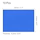 QUARKZMAN 10 Stück A4 Gel Light Lighting Filter Overlay Transparente Farbkorrektur Kunststoff Vinyl PVC Blätter Fotografie Fernsehen Dunkelblau, 0,2mm