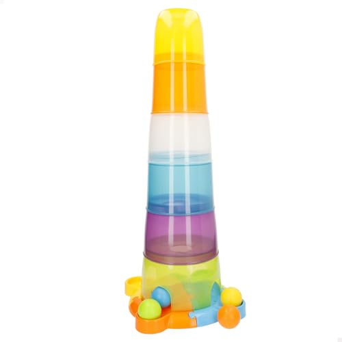 Winfun 40537 Torre di bicchieri impilabili con gioco di palline