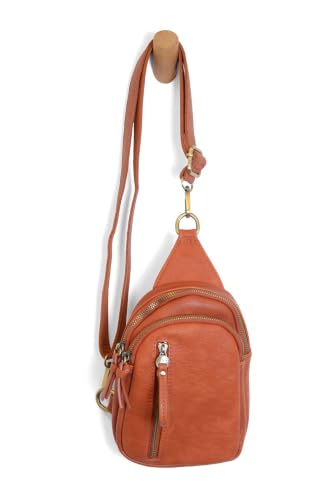 Image of Joy Susan Skyler Sling Bag: Vegan Leather, Zippered Closure, Brass Plated Hardware