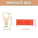 SEWACC 10pcs 8 Awg Copper Battery Cable Lugs Ring Terminal Connectors with 3/8-inch and Heat Shrink Tubing for Automotive and Industrial Wiring