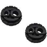 LOT DE 2 SILENTBLOCS SUPPORTS D'ÉCHAPPEMENT - Contenu de l'emballage : 2 x Silentbloc d'échappement - Matériau : Caoutchouc - Couleur : Noir