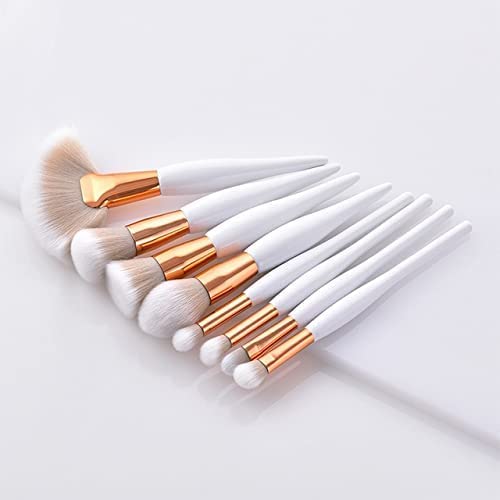 RECLUSE Makeup Brush Set for Foundation, Blush, Eyeshadow, Eyelash, Lip & Brow – Portable Mini 8 PCS Professional Makeup Brushes with Soft Synthetic Bristles for Face & Eye Makeup, Travel & Daily Use-image-29