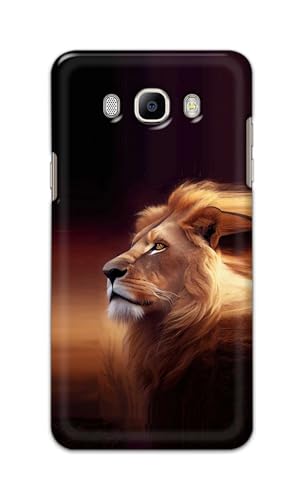 Image of PRINTFIDAA Printed Hard Back Cover Case for Samsung Galaxy J7 2016 | Samsung Galaxy On 8 2016 Back Cover (Danger Lion) -112