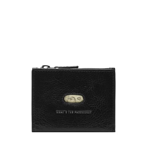 Image of Fossil Men's Andrew Eco Leather Zip Card Case Wallet, Black, (Model: ML4394001)