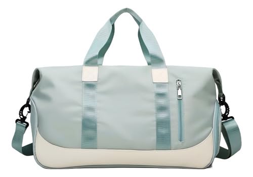 Bolsa de Academia Grande Mala de Viagem Transversal com Alças Para Mão e Ombro Estilo Moderno (Verde Escuro)