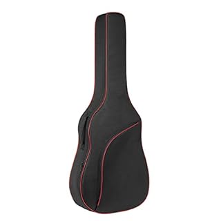 NIDONE Guitar Bag 41-inch Instrument Case Thick Acoustic Guitar Backpack with Double Straps Pad for Electric Guitar Bass… - Les Beatles, Paul McCartney, John Lennon, RIngo Starr, George Harrison