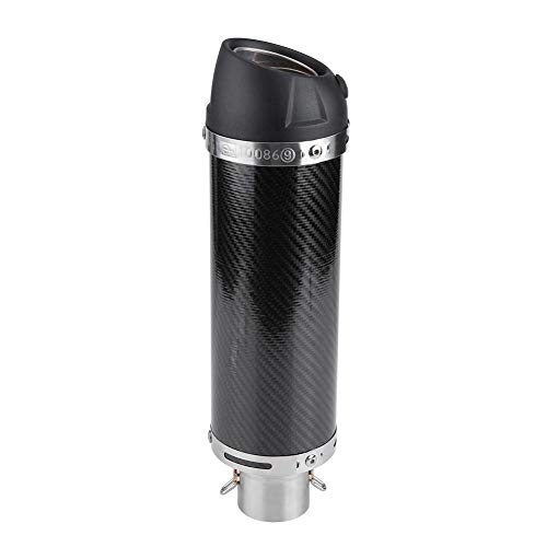 Motorrad Auspuffrohr, 51mm Universal Motorrad Modifiziert Real Bright Carbon Auspuffrohr mit DB Killer motorrad auspuff