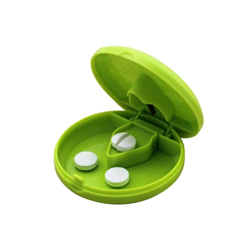 Starnearby Taglia Pillole in 2 e in 4, Separatore per Pillole, Dividi Pillole e Portapillole, Spezza Pillole per Spaccare e Portare con te Farmaco Quotidiano