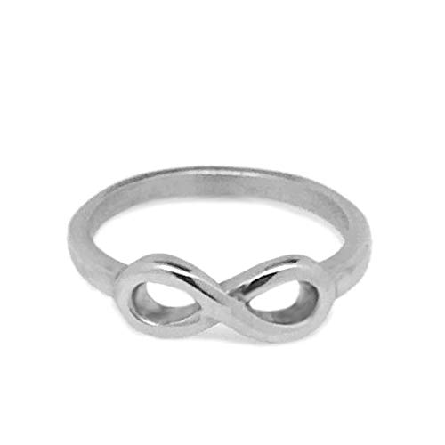 Stainless Steel Infinity Knot Promise Ring Jewelry for Sensitive Skin (Sizes 4-9)3