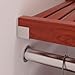 Wood Closet Organizer System with Shelves & Hanging Rods - Wall Mounted Reach-in – Red Mahoogany Finish