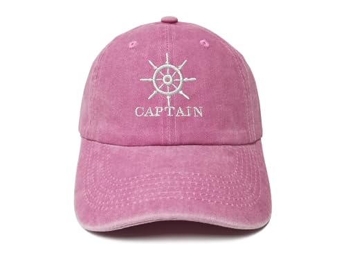 ZKFE Cappelli Captain First Mate Crew, Capitano (rosa lavato), Taglia unica