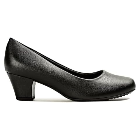 Piccadilly Laura Women's Heel Pumps Comfortable Shoes Flexible Antislip Flight Attendant Office Shoes Black Cover