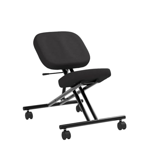 ProErgo Pneumatic Ergonomic Kneeling Chair | Fully Adjustable Mobile Office Seating | Improve Posture to Relieve Neck & Back Pain | Easy Assembly | Use in Home, Office & Classroom