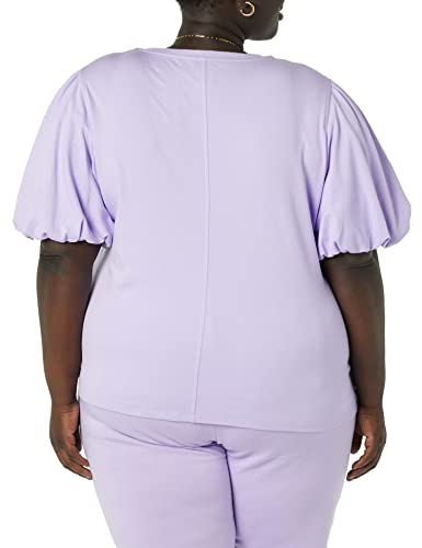 Image of Amazon Aware Women's Organic Cotton Jersey Puff Sleeve Crewneck Top (Available in Plus Size)