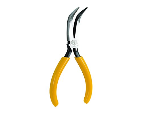 Jonard Jic-3026 Long Curved Nose Plier With Yellow Plastic Handle, 6-3/8" Length #TOP14