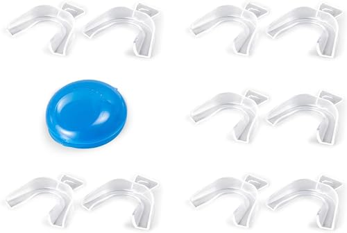 Bandejas termoplásticas para blanquear los dientes con molde de funda, kit de cuidado bucal para deportes, protege los dientes por la noche para dormir bien