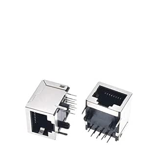 10 Prises RJ45 8P8C PCB 18mm Pour Réseau LAN - Uxcell - Neuves