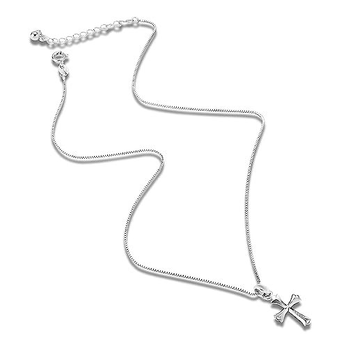 Dainty Sterling Silver Cross Necklace for Girls First Communion Gifts for Girls Confirmation Gifts for Teenage Girl Baptism Gifts for Girl2