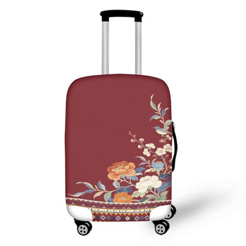 Couverture bagages de voyage L bleu orange housse valise protection