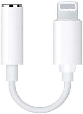 Cdyle Compatible Headphone Jack Adapter 2 in 1 AUX cable Earphone Extender Accessories Replacement for Phone 7/7P/8/8P/X