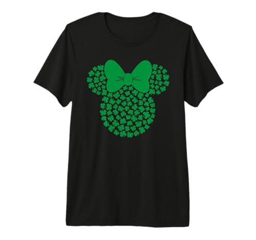 T-shirt Minnie Mouse premium en coton supérieur avec motifs trèfles