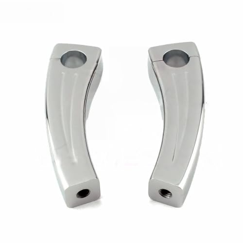 Pontets de rehausse de guidon fixes 25 mm pour moto chopper et custom