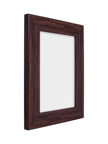 Image of GOLDEN PEACOCK Photo Frame PVC Body with MDF Back | Wall Hanging & Desk Display | Picture Frame for Gifts and Home Decor (Chocolate Brown, Set Of 1)