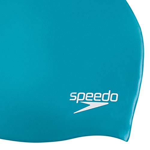 Speedo Plain Moulded Silicone, Cuffia da Nuoto