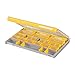 Plano EDGE Premium Terminal Tackle Utility Box, Clear and Yellow, Rust-Resistant Storage, Waterproof Tackle Tray Organizer for Weights, Hooks, and Baits
