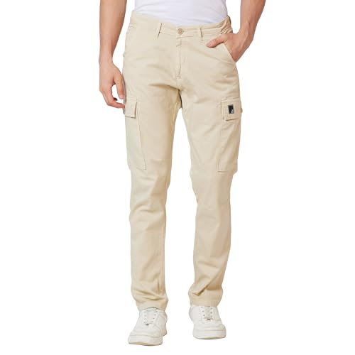 Image of Spykar Men's Regular Cargo Pants
