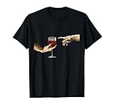 erschaffung adams gehirn Das Shirt ist auch perfekt als Geschenk für alle Männer und Frauen die Fans von Michel Angelo bzw. Kunst im allgemeinen sind. Wein Alkohol Spaß Weinglas Saufen Party Humor Lustig Witzig Freunde