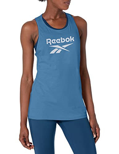 Reebok Logo Tank caraco femme idéal pour vos séances de fitness et vos sorties estivales