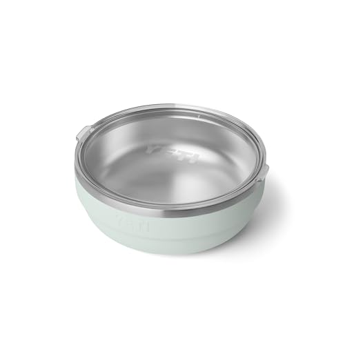 Image of YETI Rambler Low Bowl, Vacuum Insulated, Stackable and Nestable Stainless Steel Bowl with Lid, 3.6 Quart, Ridgeline