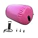Aymzbd Inflatable Gymnastics Mat, Inflatable Tumbling Mat Lightweight Air Roller Gymnastics Barrel for Cheerleading Outdoor Home Use, Pink