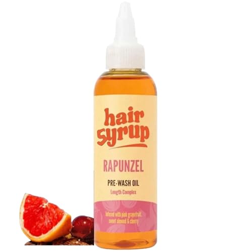 髪のシロップ前洗浄の長さ複合体、髪のシロップ天然頭皮、乾燥した虐待のない、損傷した髪のためのヘアオイルディープ修理処理は、すべての髪のタイプのために、より健康的な見た目の髪のビーガンをサポートします,1pcs