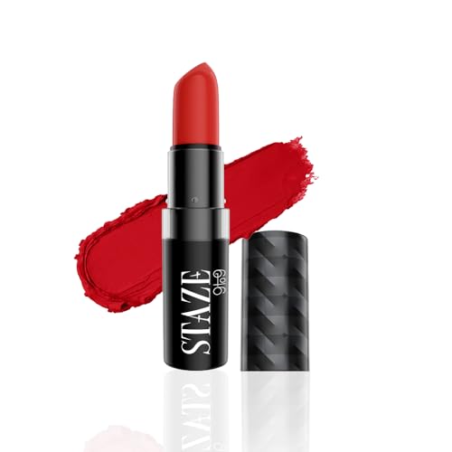 Image of Staze 9to9 Velvet Kiss Lipstick | Matte + Intense Color Lipstick | 12H Long Stay | Moisturizing & Lightweight Formula | 04 Red Set Go | 3.8g