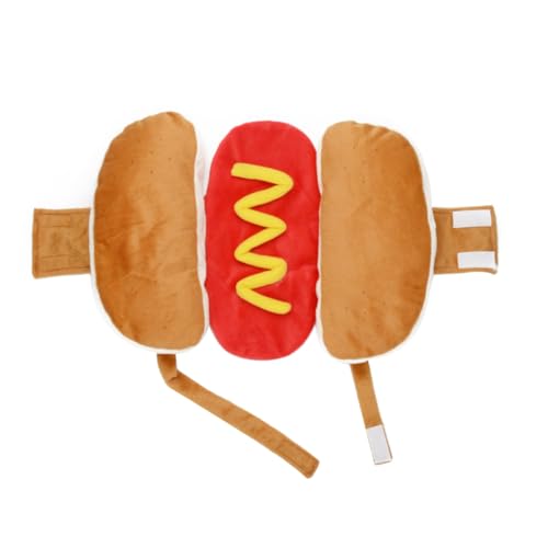 Disfraz creativo de hot dog para perros y gatos