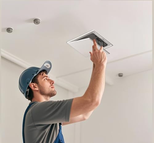 アクセスパネル 6x6 ドア付き (最大サービス開口部 4.3x4.3) プラスチック ホワイト (Sサイズ 6インチ x 6インチ)