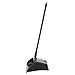 Rubbermaid Commercial Products Dustpan with Long Handle, Plastic, Black, Compatible with Any Broom for Lobby/Restaurant/Office/Home/Dog Pooper Scooper, 12.50