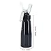 Whipped Cream Dispenser Professional 500ml Aluminum Handheld Whipping Cream Maker,3 Decorating plastic Nozzles (black)