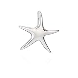 NKlaus ciondolo a catena stella marina in argento 925 24mm lucido anti appannamento Sea Star Sealife 9893