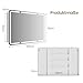 mojiasion 3-türiger Spiegelschrank Bad mit 360° Rundumsicht – 90 cm breit, +5 cm Überstand, LED Touch-Sensor, 3 Lichtfarben, dimmbar & integrierte Ladestation (2 USB + 2 Steckdosen)